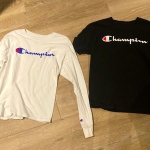 Bundle of 2 used (like new) Champion T shirts, size mens